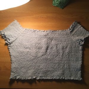 H&M smocked crop top